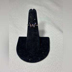 New! Butterfly Silver Tone Ring Size 5 Costume Jewelry Hypoallergenic